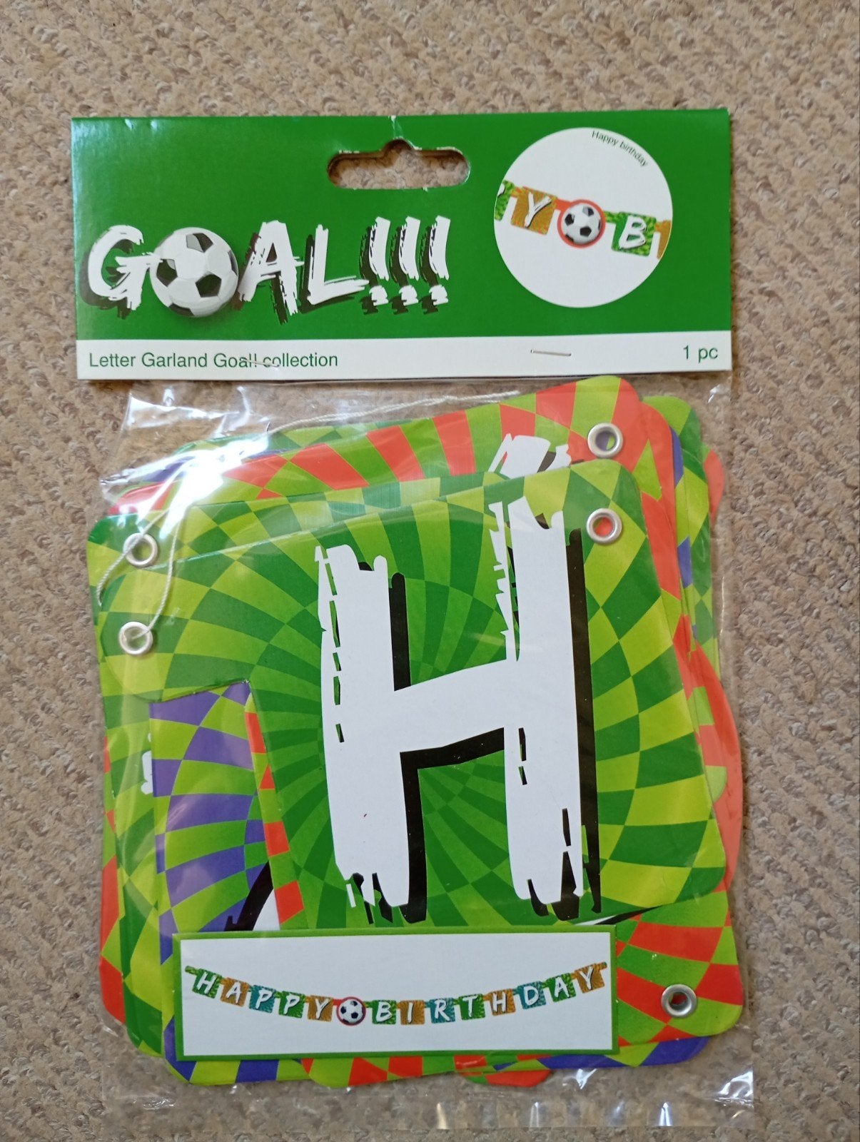Verjaardagsslinger voetbal, Ophalen of Verzenden, Nieuw, Versiering, Verjaardag