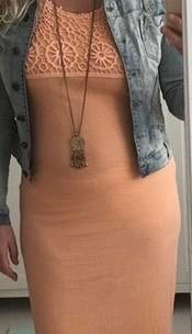 Gezocht jurk Isla Ibiza pastel oranje, Kleding | Dames, Jurken, Maat 46/48 (XL) of groter, Oranje, Ophalen of Verzenden, Zo goed als nieuw