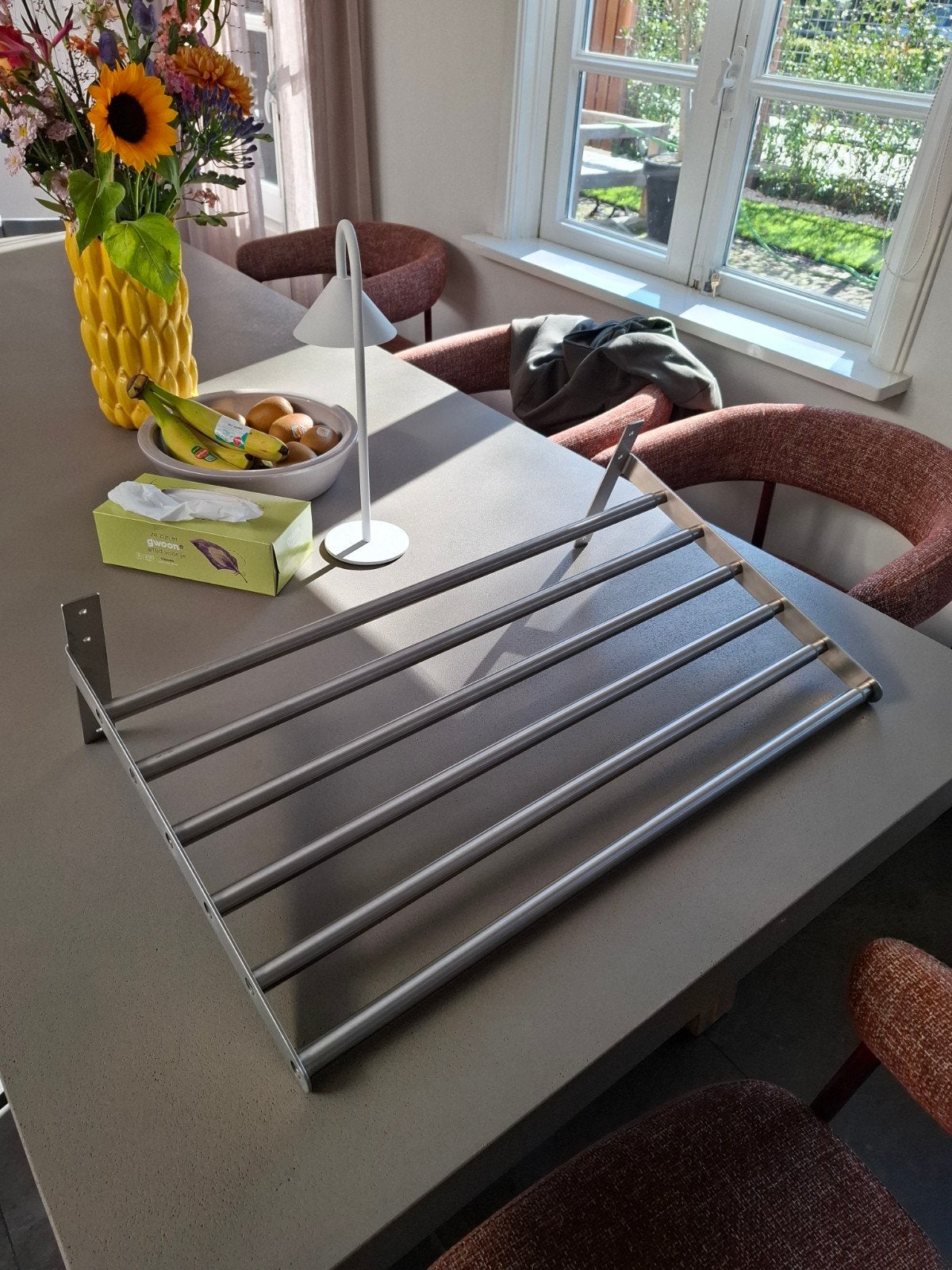 Wanddroogrek RVS ikea Gruntal, Ophalen, Zo goed als nieuw