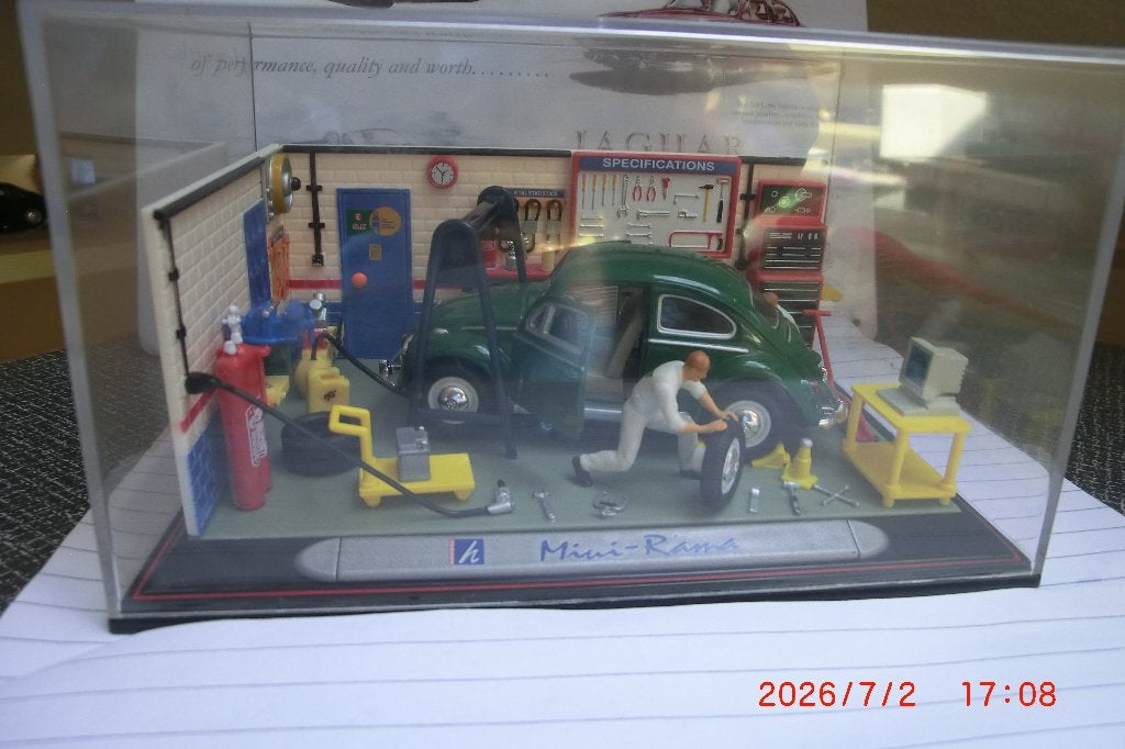 Cararama mini Diorama VW Kever 1:43, Ophalen of Verzenden, Nieuw, Auto, Overige merken