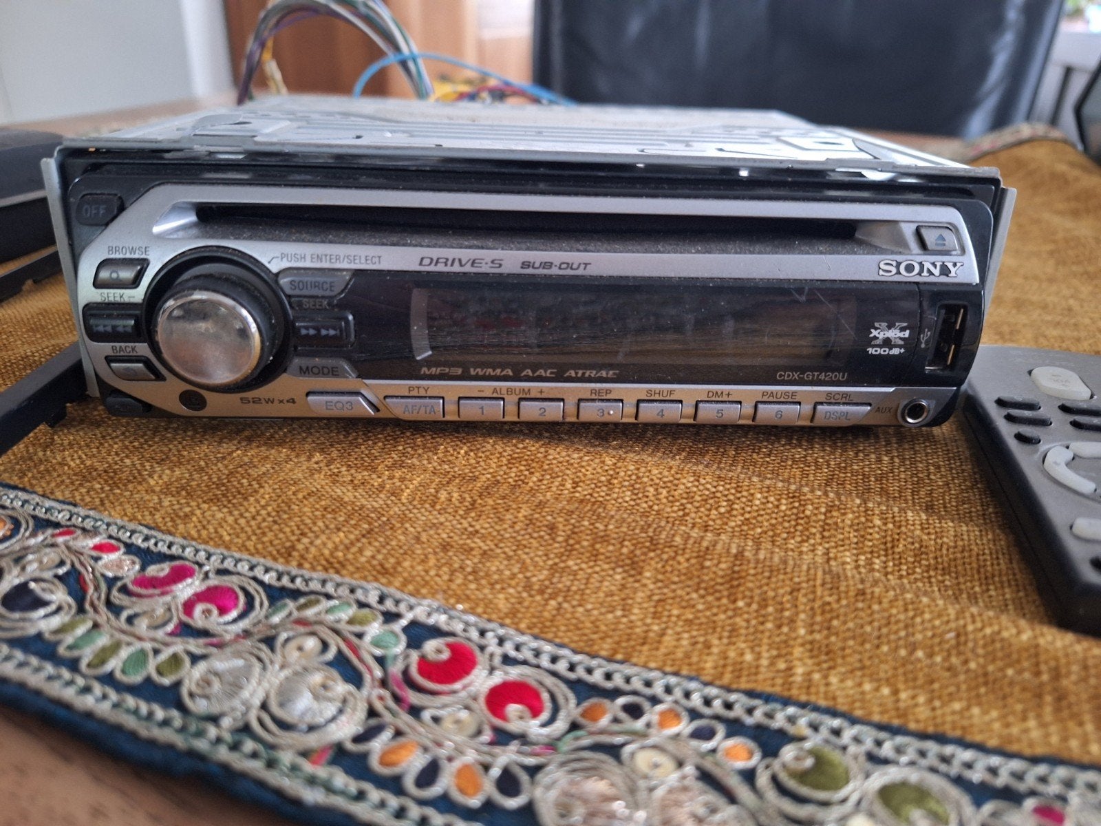 Sony CDX-GT420U Autoradio met USB en MP3, Auto diversen, Ophalen of Verzenden, Gebruikt