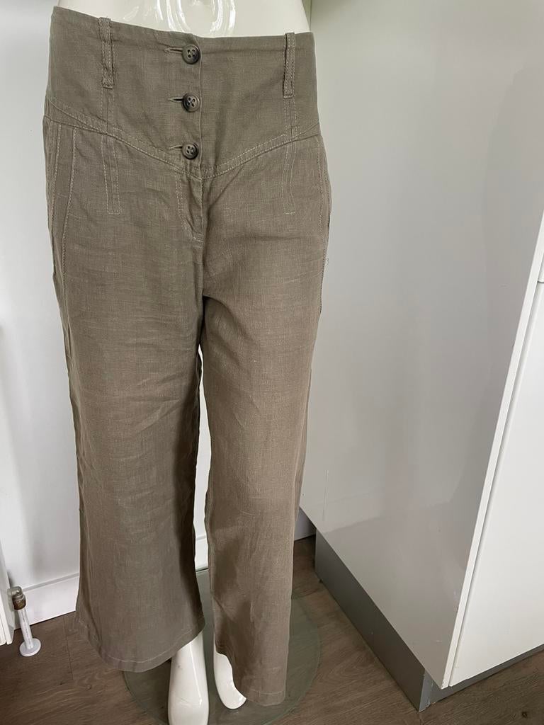 Beige Linnen Broek Maat :40, Kleding | Dames, Maat 38/40 (M), Beige, Ophalen of Verzenden, Zo goed als nieuw