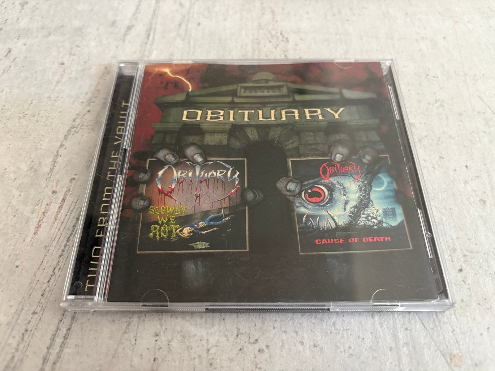Obituary - Slowly We Rot + Cause Of Death CD, Cd's en Dvd's, Ophalen of Verzenden, Zo goed als nieuw