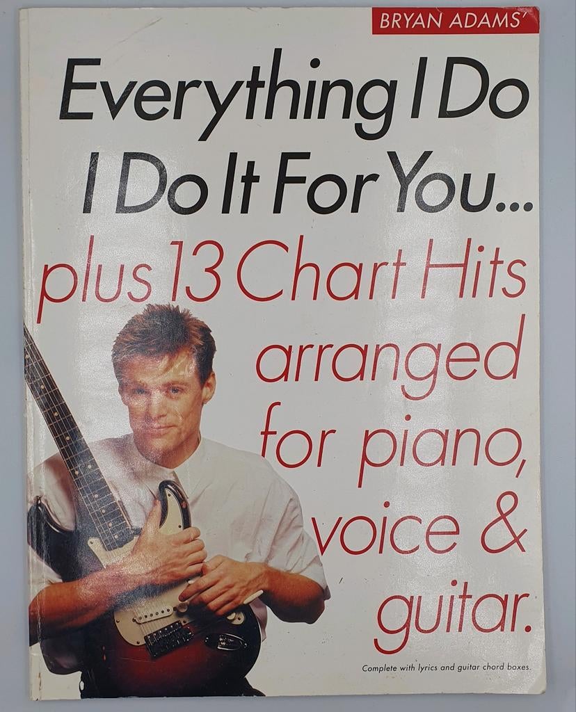 Bryan Adams: Everything I Do I Do It For You + 13 Chart Hits, Muziek en Instrumenten, Bladmuziek, Gebruikt, Gitaar, Ophalen of Verzenden