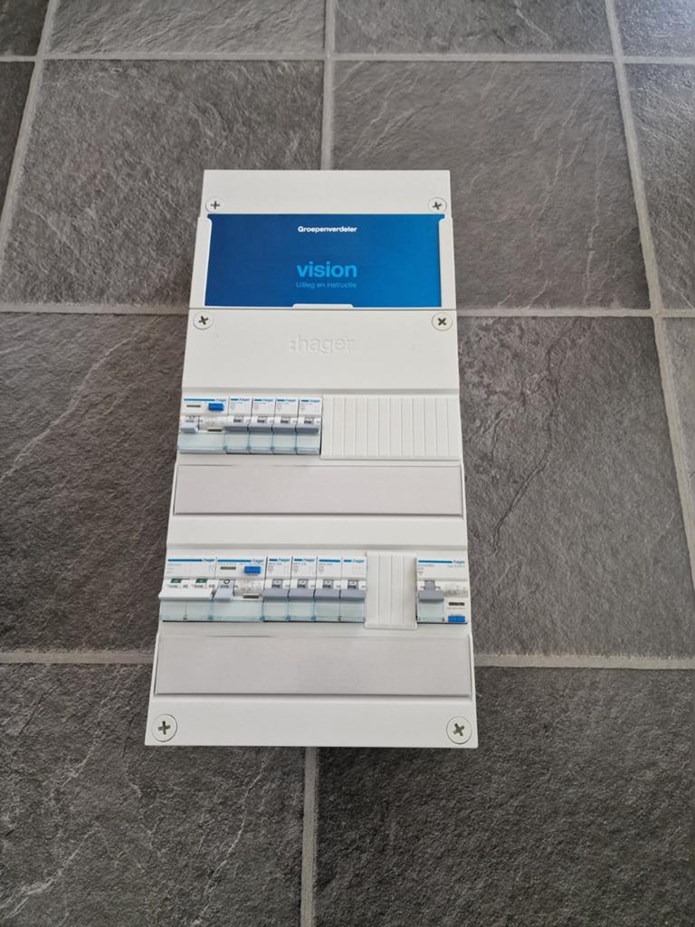 Hager 1 fase meterkast, Hobby en Vrije tijd, Elektronica-componenten, Ophalen of Verzenden, Zo goed als nieuw