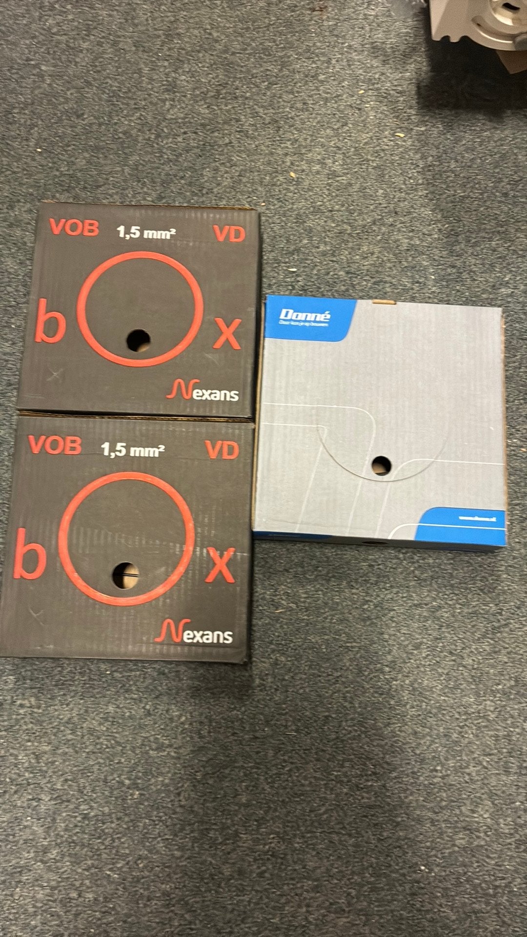 Zwarte vd draad 1,5mm2 nieuw nexans donne, ., Ophalen of Verzenden, Zo goed als nieuw, .