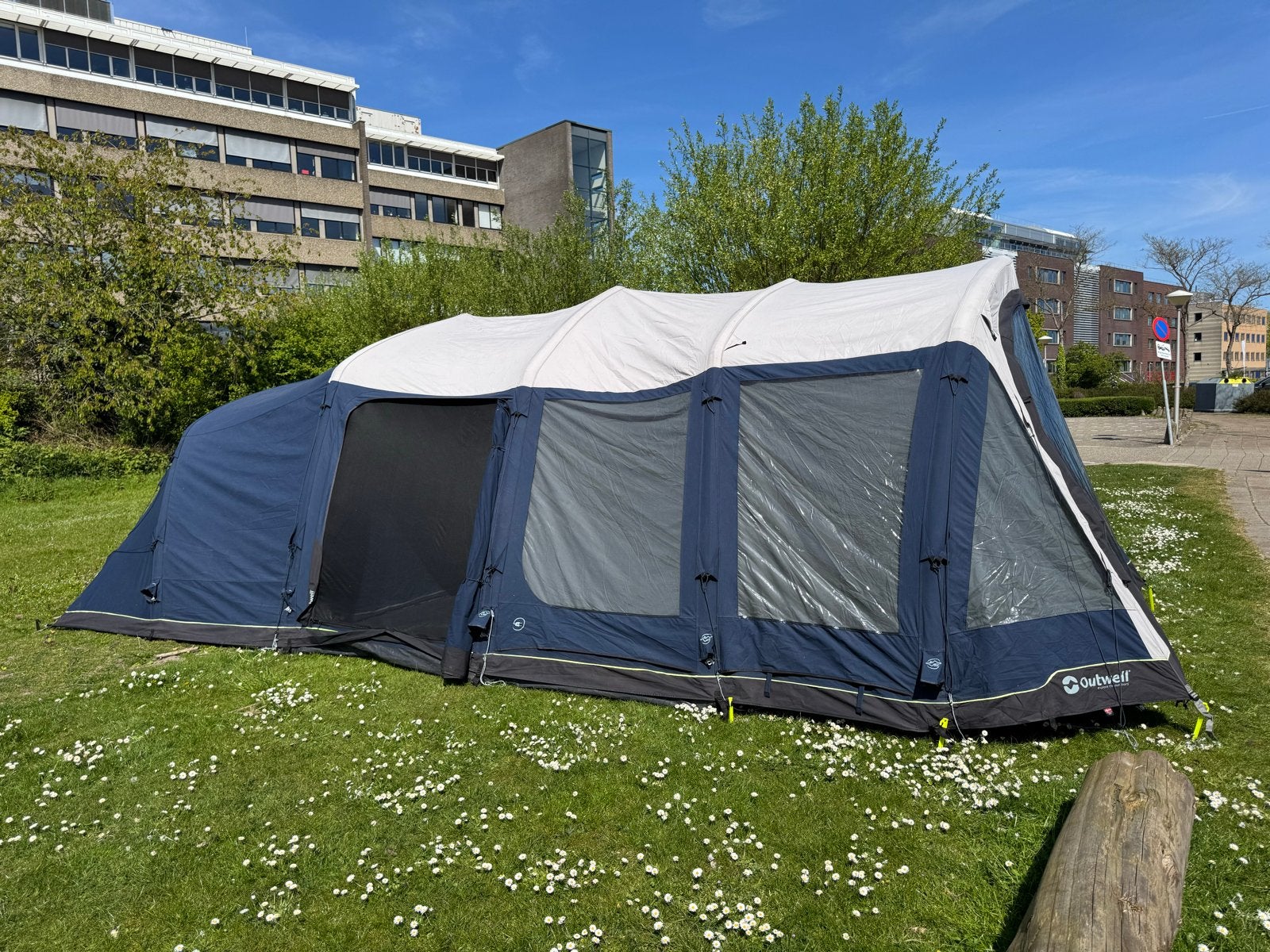 Outwell Woodlake 6ATC Opblaasbare Tent - 6 Personen, Caravans en Kamperen, Tenten, Ophalen, Gebruikt, Tot en met 6