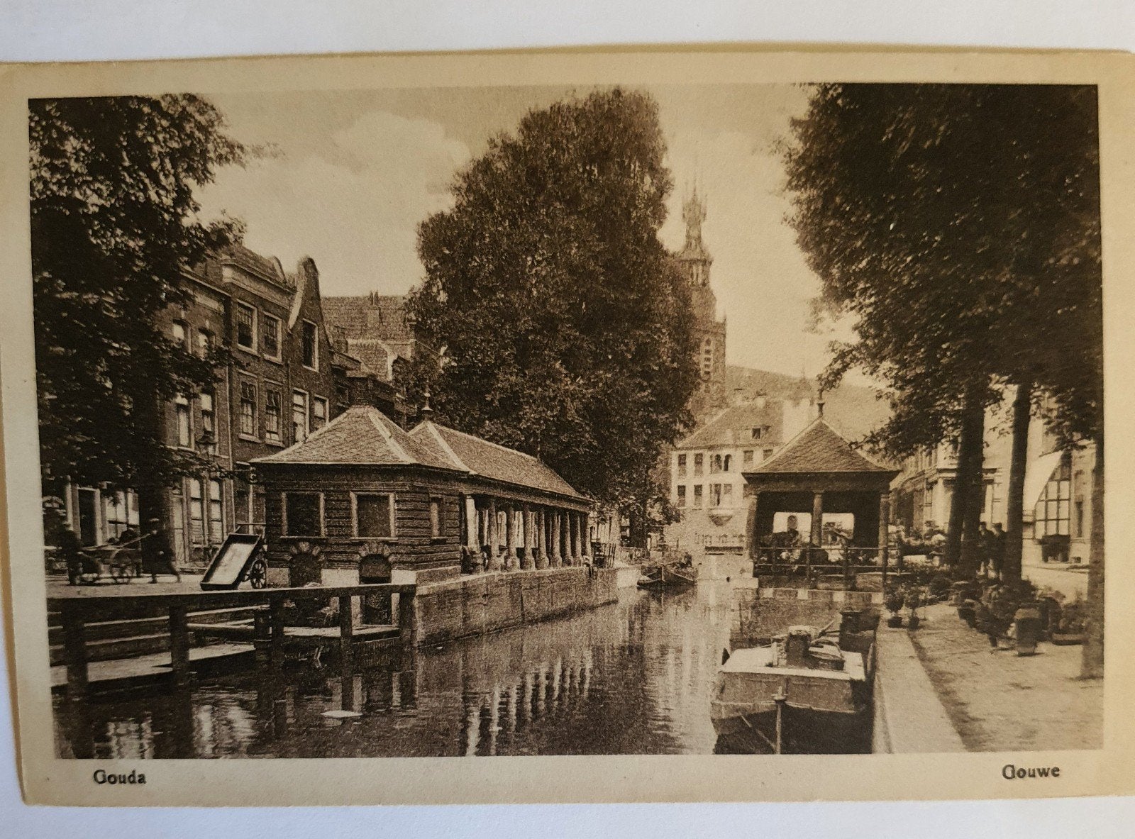 Gouda gouwe visbanken, Ophalen of Verzenden, Voor 1940, Overige onderwerpen