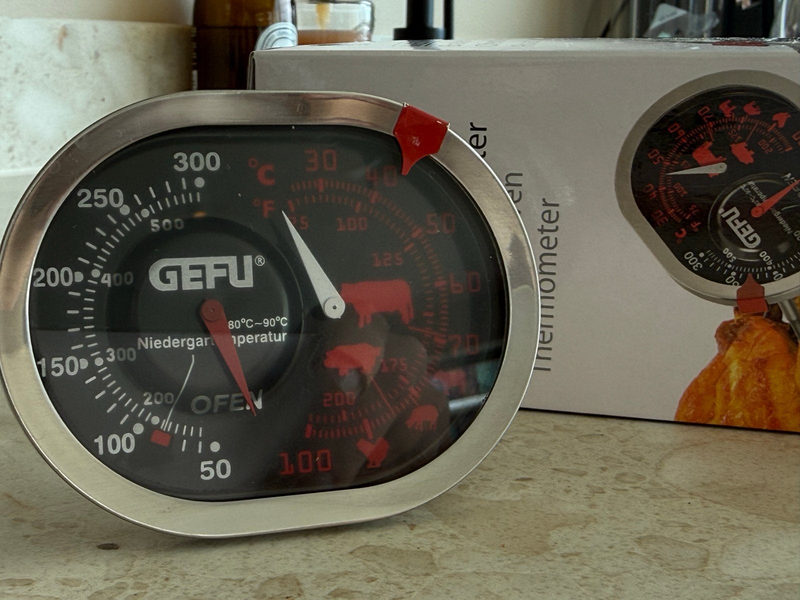 GEFU Messimo Braad- en Oventhermometer, Ophalen, Overige typen, Metaal, Overige merken