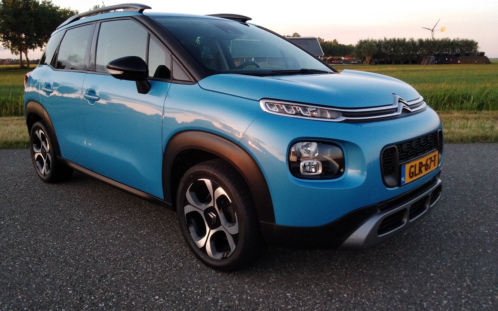 Citroën C3 Aircross Feel1.2 Puretech 110pk S&S 2018 Navi Lm, Voorwielaandrijving, Zwart, 1199 cc, Blauw