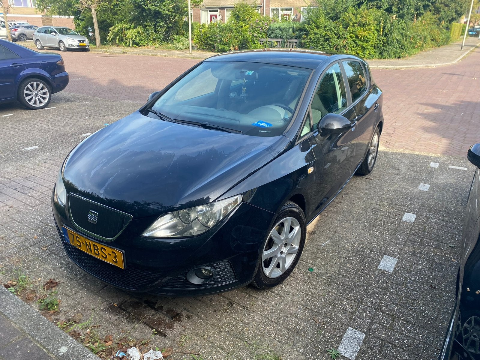 Seat Ibiza 1.2 TDI 55KW Ecomotive 2010 Zwart, Auto's, Voorwielaandrijving, 74 pk, 1199 cc, 96 €/maand