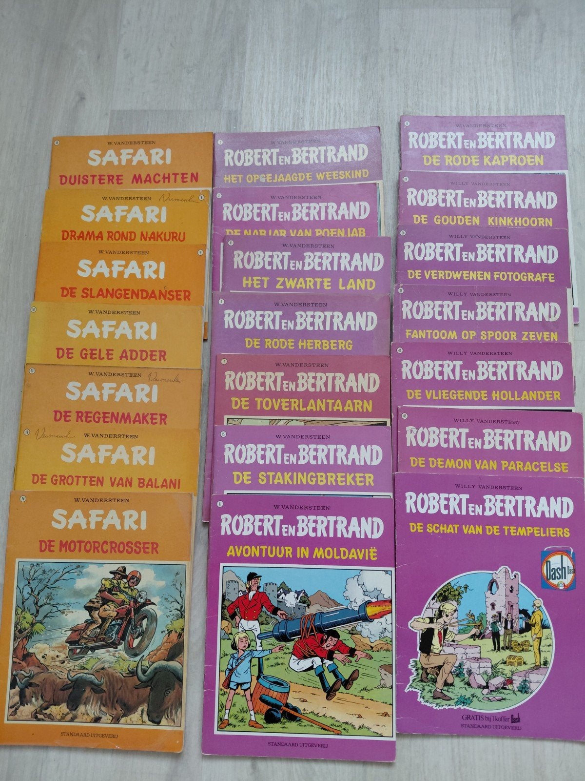Grote collectie stripboeken: Safari en Robert en Bertrand, Boeken, Meerdere stripboeken, Ophalen of Verzenden