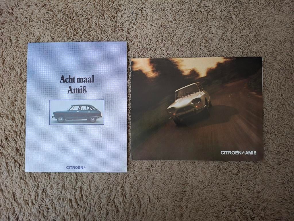 2x autofolder Citroen Ami 8, Verzenden, Zo goed als nieuw, Citroën