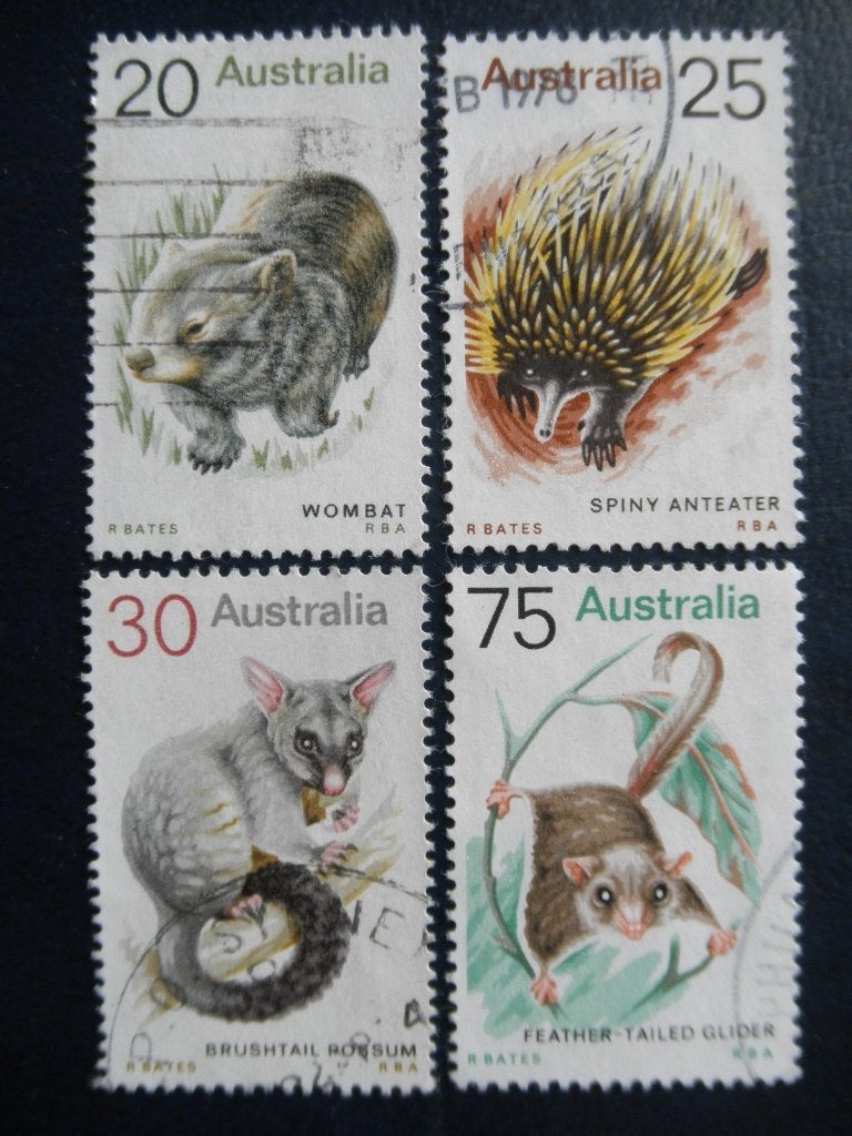 Postzegels Australië 1974 dieren, egels muizen  - cw. 1,60., Postzegels en Munten, Ophalen of Verzenden, Gestempeld