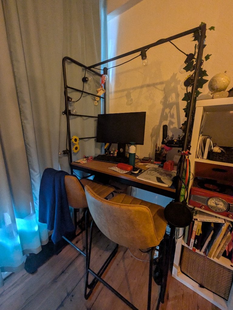 Ikea HÅVERUD bartafel bureau, Ophalen, 105 cm, Zo goed als nieuw, Industrieel