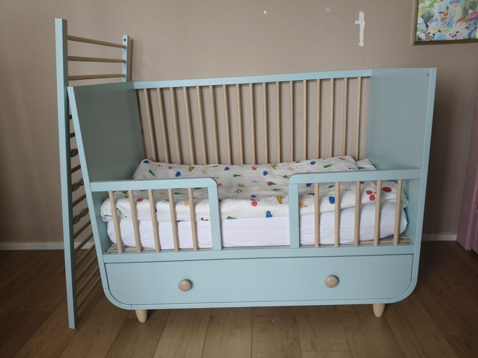 Ikea ledikant/peuterbed + commode, Ophalen, Gebruikt, Minder dan 140 cm, Minder dan 70 cm