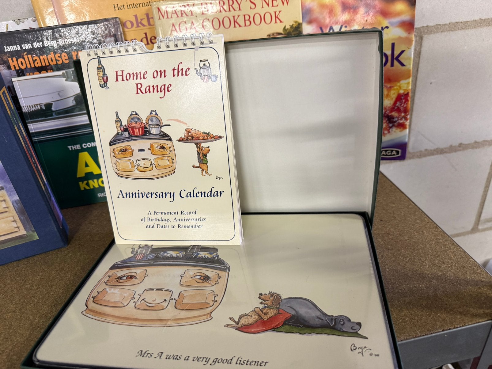 Aga 6 placemats, nieuw in de doos met kalender, Ophalen of Verzenden, Nieuw