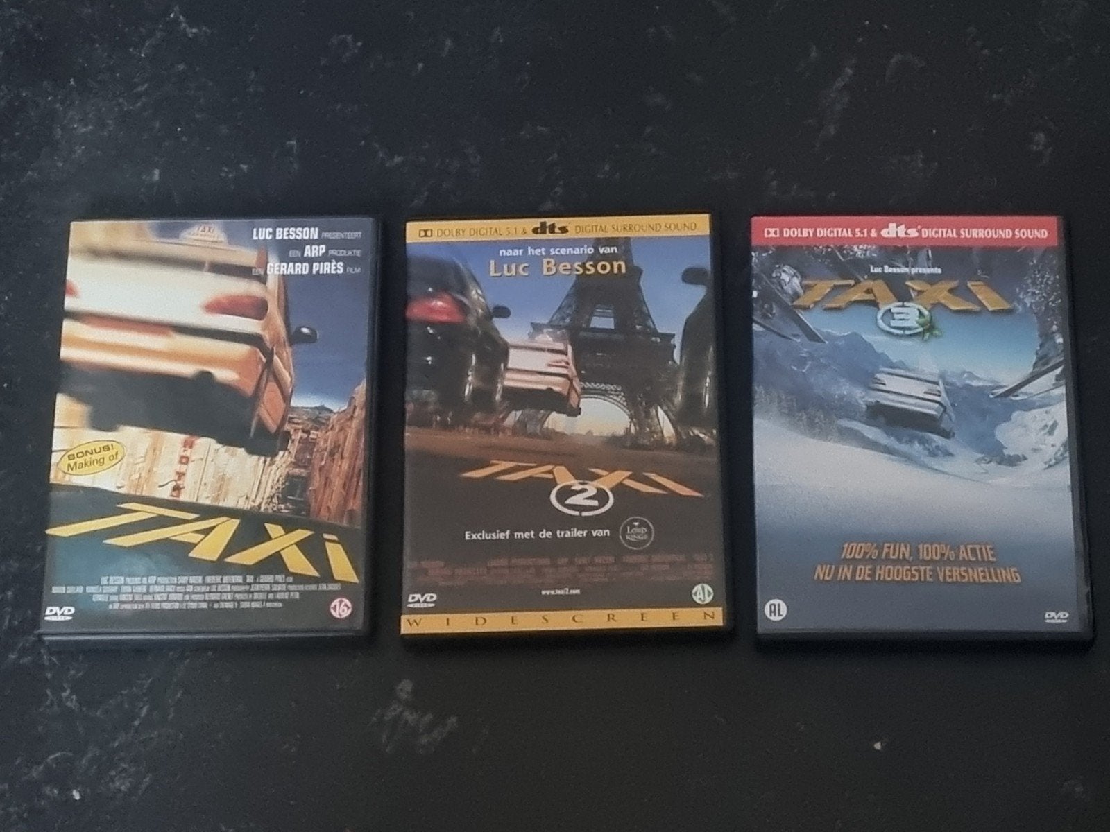Taxi 1, 2 & 3 DVD Boxset - Actie en Avontuur!, Actiekomedie, Vanaf 16 jaar, Nederlands, Breedbeeld