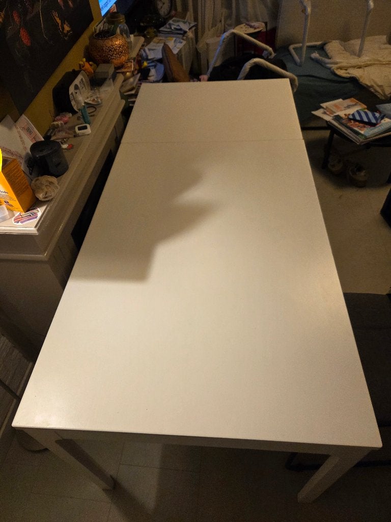 Witte eettafel Ekedalen 120 tot 180 cm