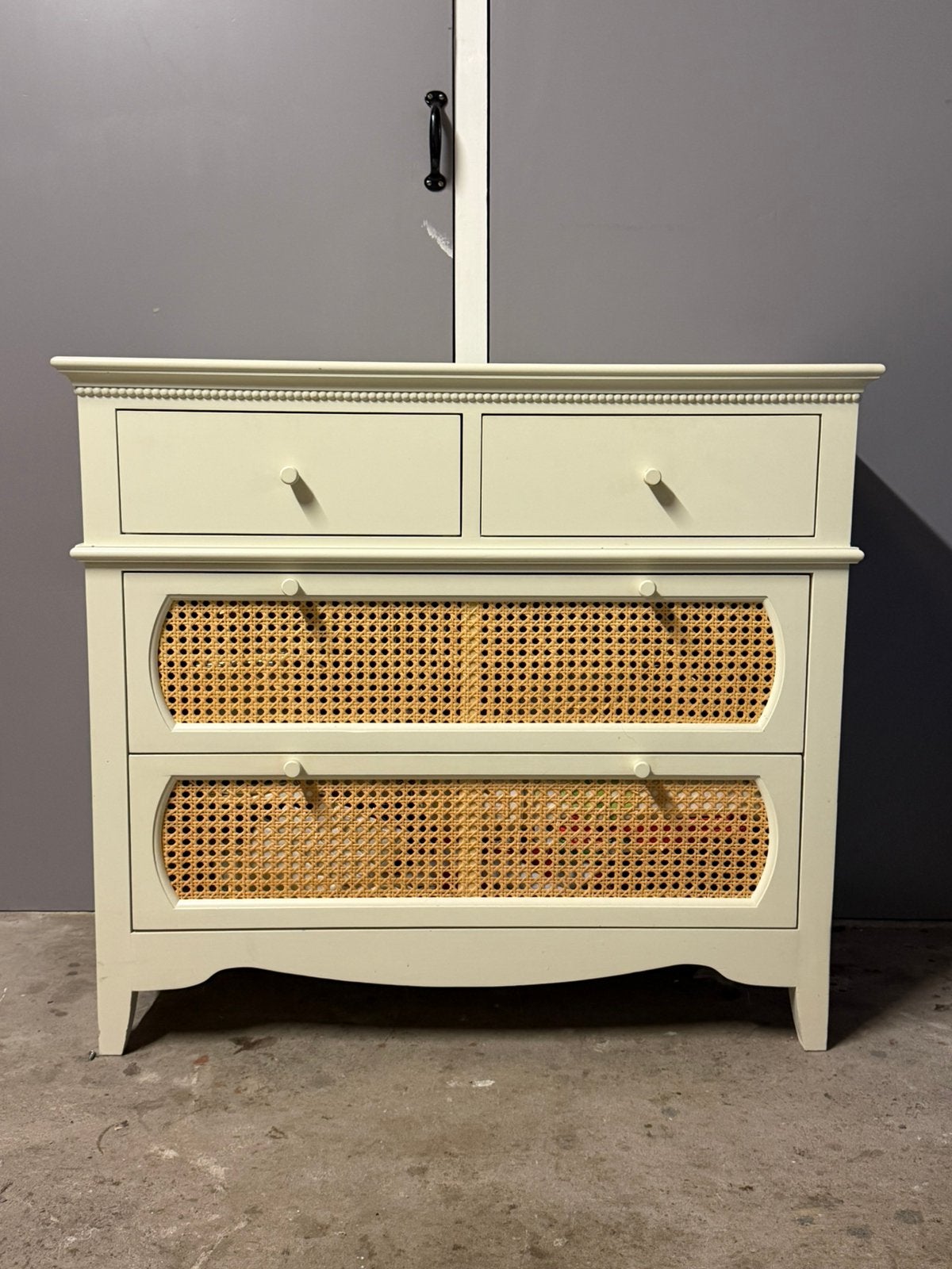 Maisons du Monde rotan ladekast, Ophalen, Gebruikt, 50 tot 100 cm, Landelijk