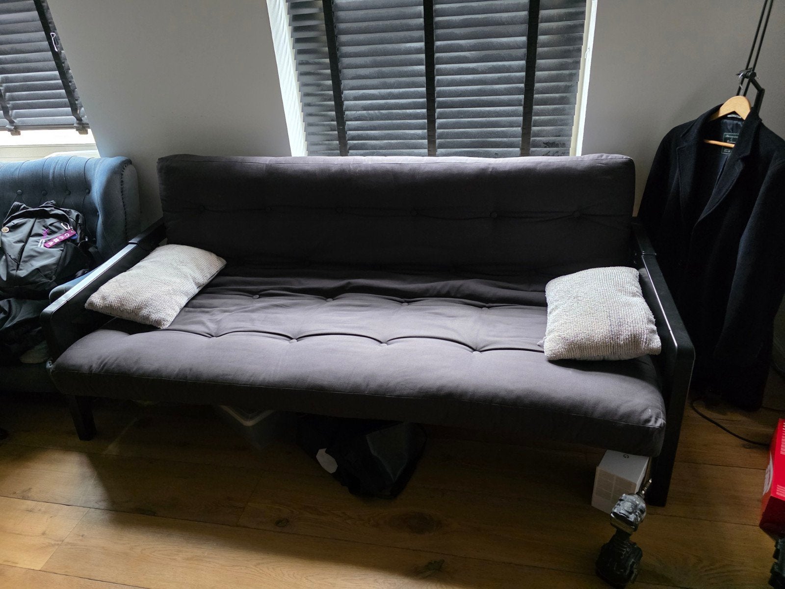 Karup Grab futonbank/slaapbank, Gebruikt, Zwart, Tweepersoons, 200 cm