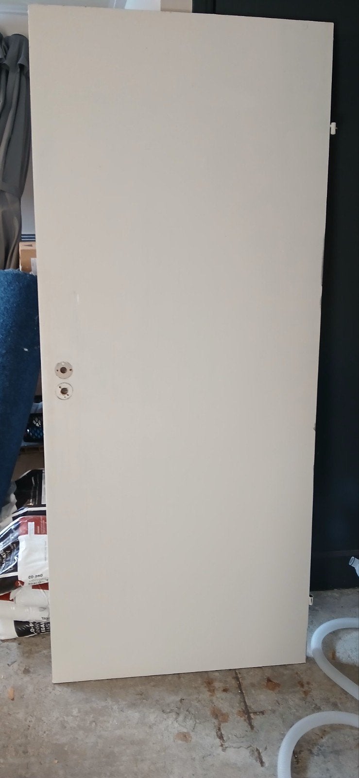 afgelakte opdek deur wc deur 83x201.5 li, Ophalen, Gebruikt, Binnendeur, 200 tot 215 cm