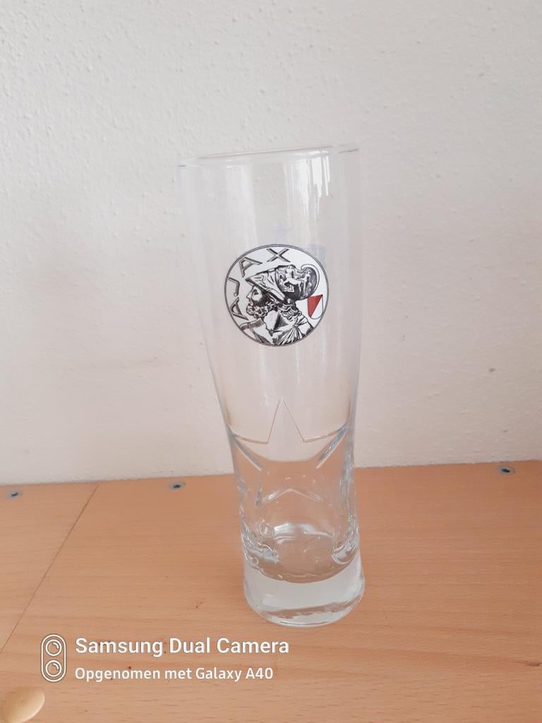 Mooie Heineken 0.0 dubbel druk ajax, Ophalen of Verzenden, Zo goed als nieuw, Glas of Glazen, Heineken