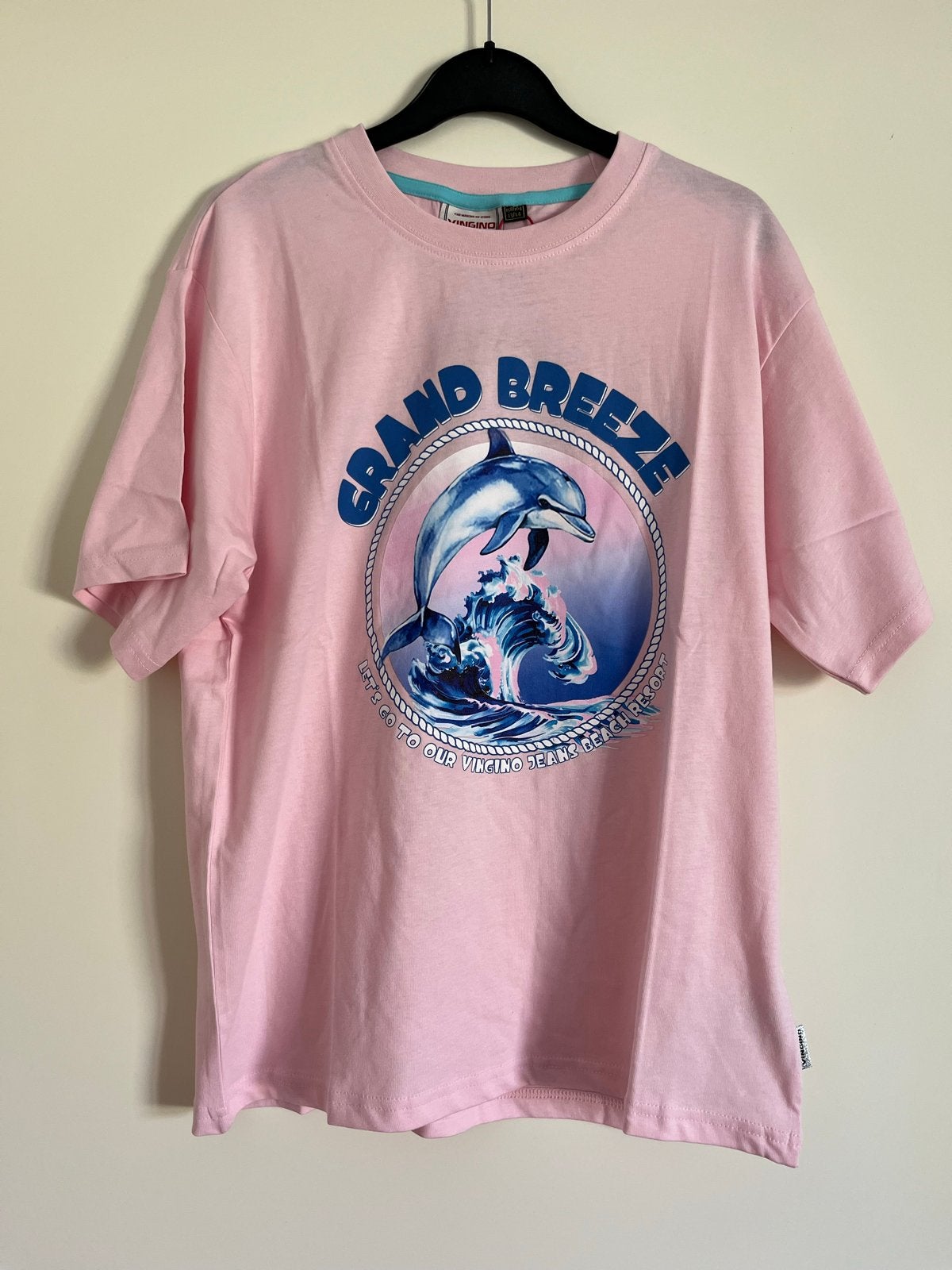 Vingino T-shirt maat 158/164 Roze met Dolfijn Print - Nieuw, Kinderen en Baby's, Kinderkleding | Maat 164, Ophalen of Verzenden