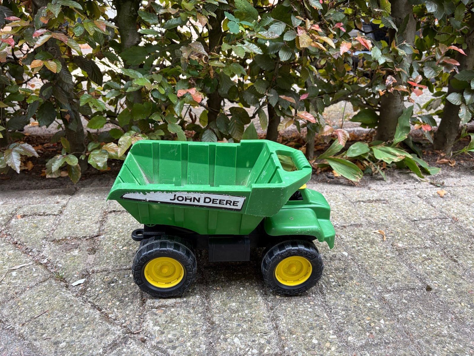 John Deere kiepwagen speelgoed, Ophalen, Gebruikt