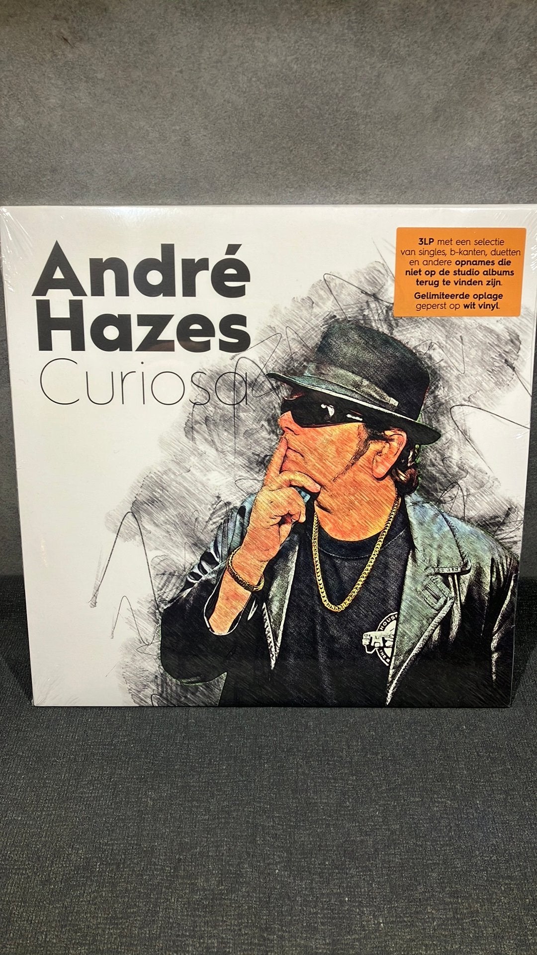 André Hazes. — Curiosa  3Lp, Cd's en Dvd's, Ophalen of Verzenden, Levenslied of Smartlap, Beschermende buitenhoes, 12 inch