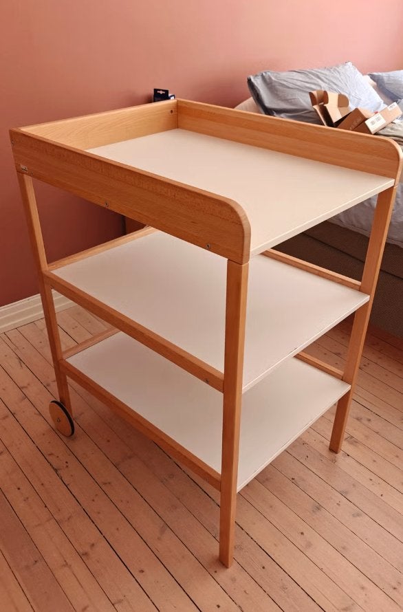 Geuther Clarissa XL commode – wit/hout, Kinderen en Baby's, Kinderkamer | Commodes en Kasten, Ophalen, 50 tot 70 cm, 100 cm of meer
