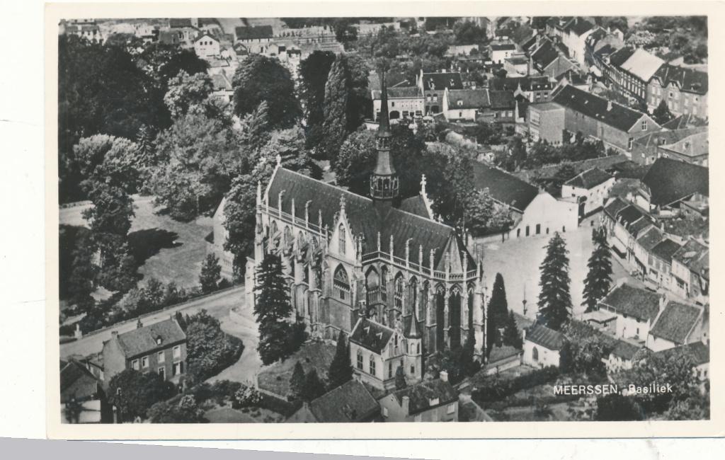9614 Meerssen, Basiliek, Ophalen of Verzenden, 1940 tot 1960, Limburg