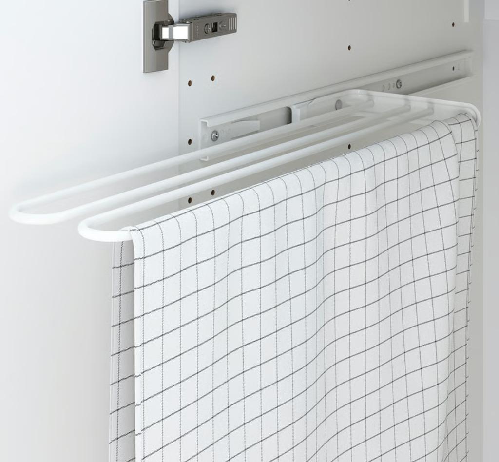 IKEA UTRUSTA Handdoekenrek, wit, 16 cm, Gebruikt, Wit, Minder dan 25 cm, Minder dan 100 cm