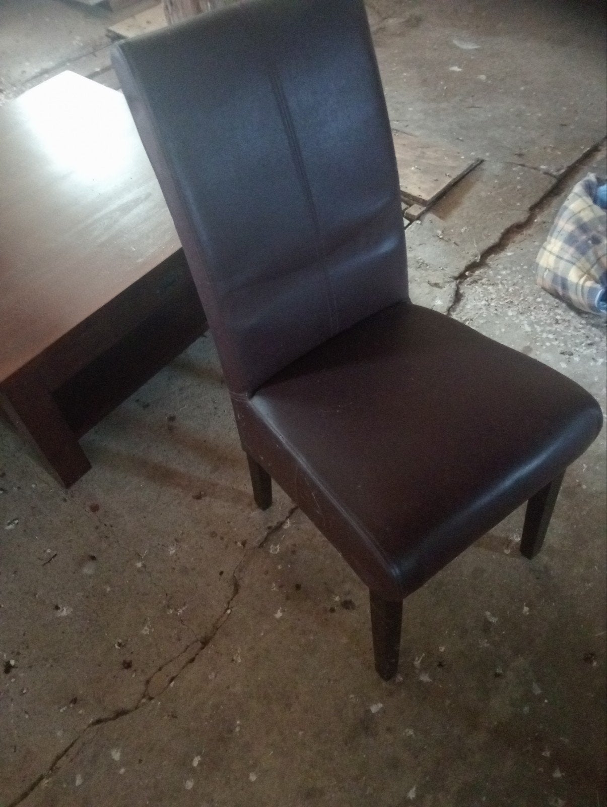 bruine leren stoelen gratis afhalen, Ophalen, Gebruikt