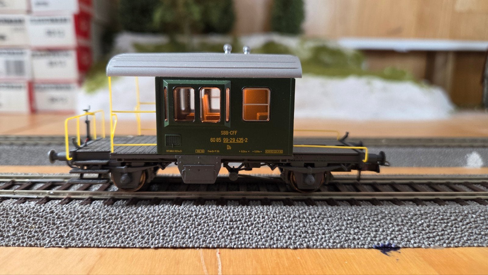 Roco SBB-CFF Wagon met Licht - H0 Schaalmodel 46960.1, Gelijkstroom, Ophalen of Verzenden, Roco, Nieuw