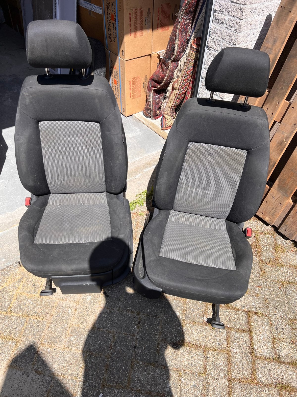 Volkswagen Polo 6R voorstoelen met airbags, Auto-onderdelen, Ophalen of Verzenden, Gebruikt, Volkswagen