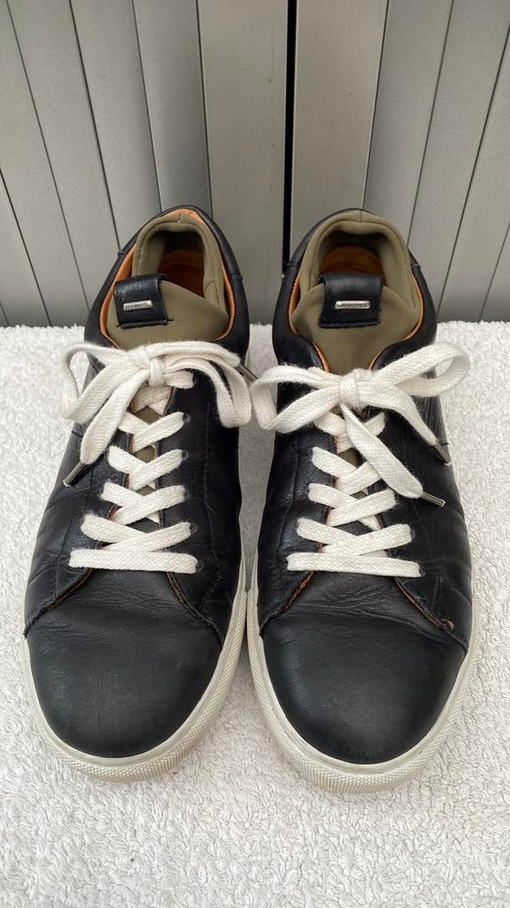 Shabbies sneakers 40 zwart leder, Zwart, Ophalen of Verzenden, Sneakers of Gympen, Gedragen