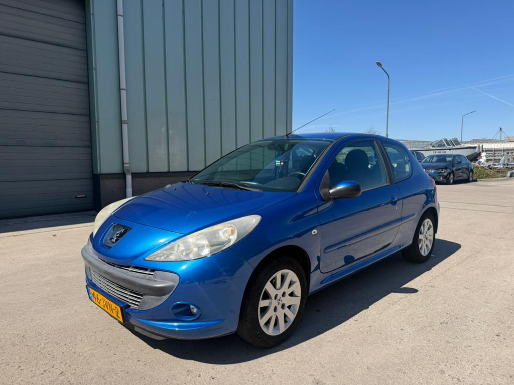 Peugeot 206+ 1.4 3D 2009 Blauw AIRCO NIEUW APK, Voorwielaandrijving, 206+, Stof, 4 cilinders