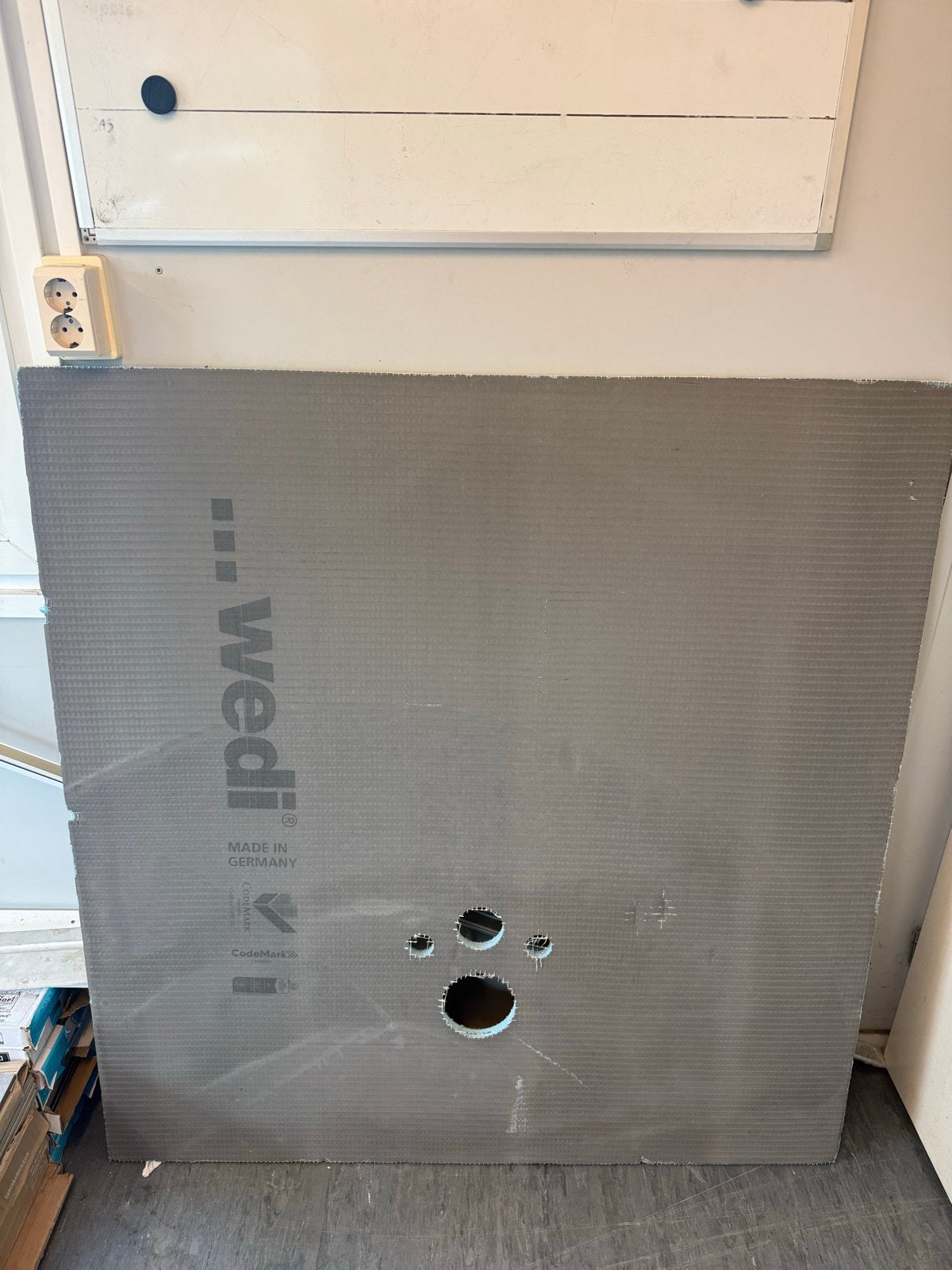 Wedi I-Board toiletplaat 1245x1200x20 mm, Ophalen, Nieuw, Toilet
