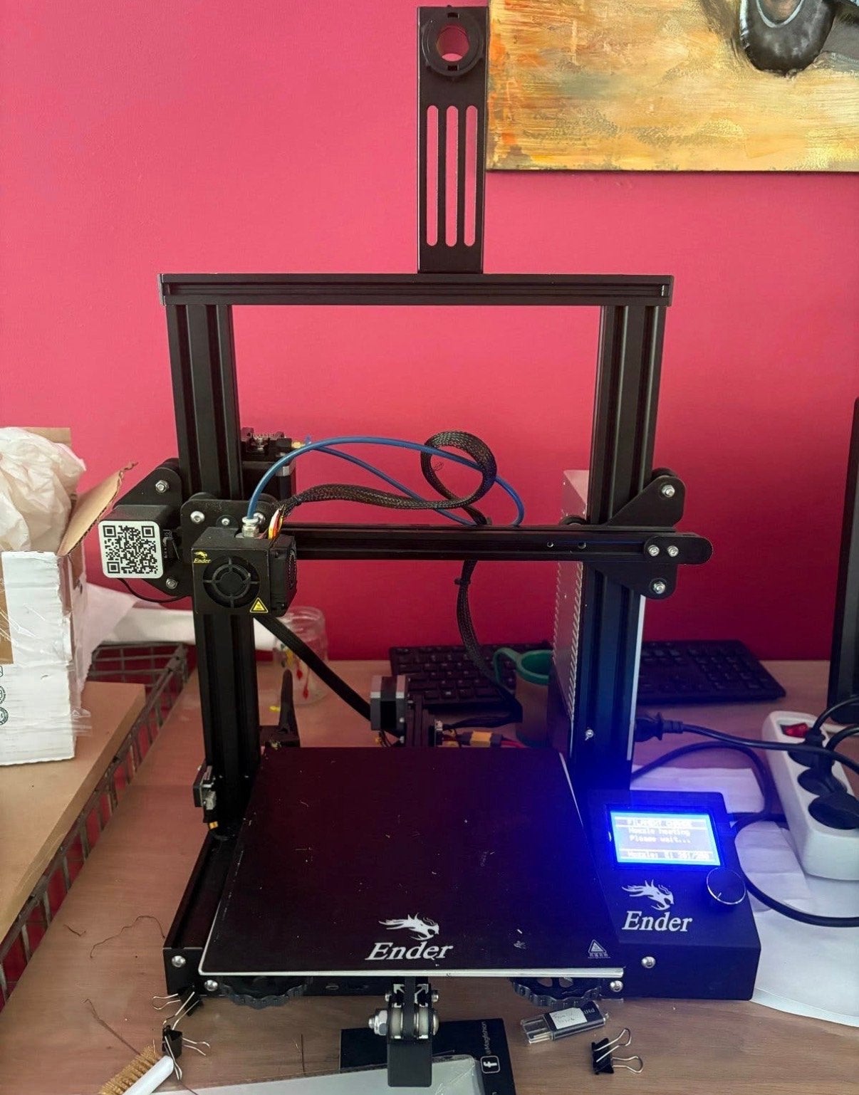 Creality Ender 3 3D-printer - Goed onderhouden, Ophalen of Verzenden, Gebruikt, Filament