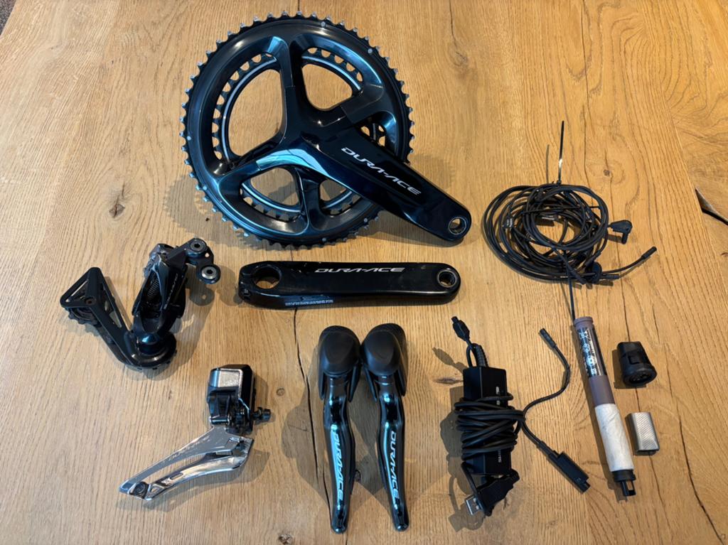 Dura Ace Groepskit 11 speed rimbrake/velgrem nieuwstaat, Overige materialen, Ophalen of Verzenden, Zo goed als nieuw, Derailleur of Ketting