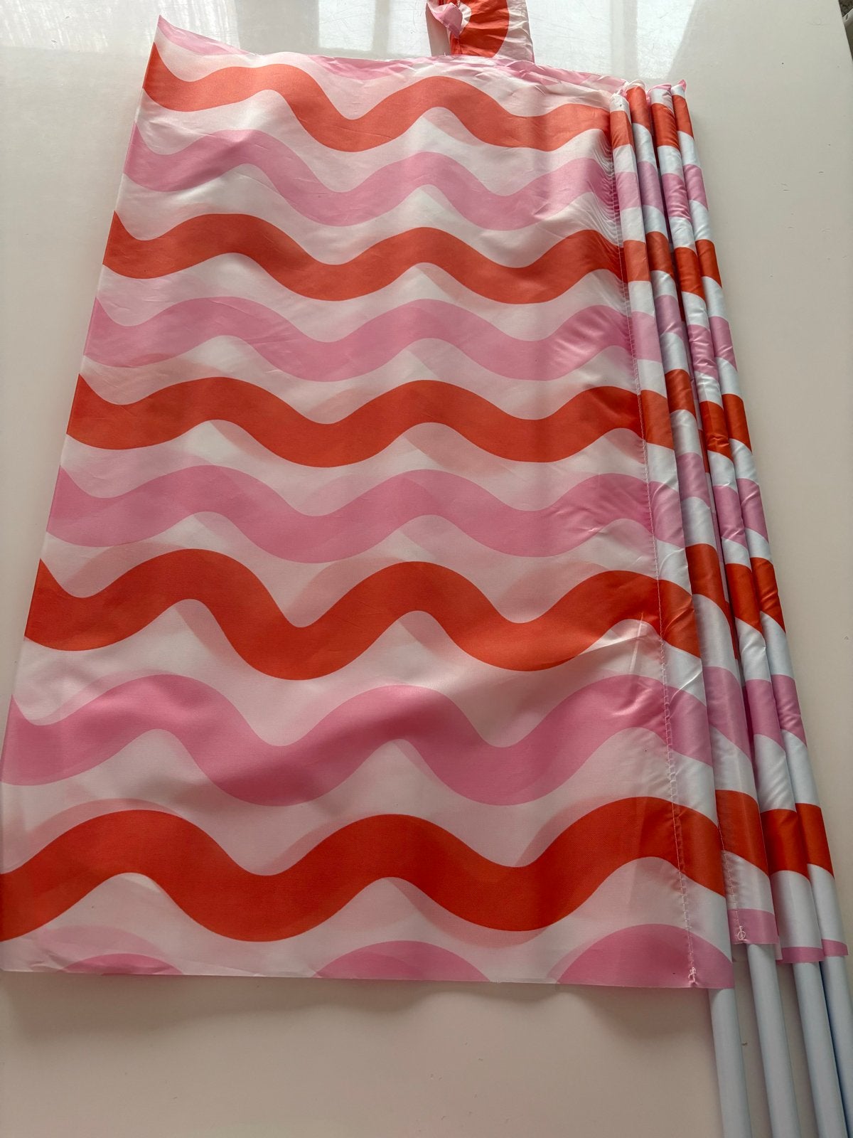 Nieuw Xenos windscherm - roze/oranje golven, Ophalen, Nieuw