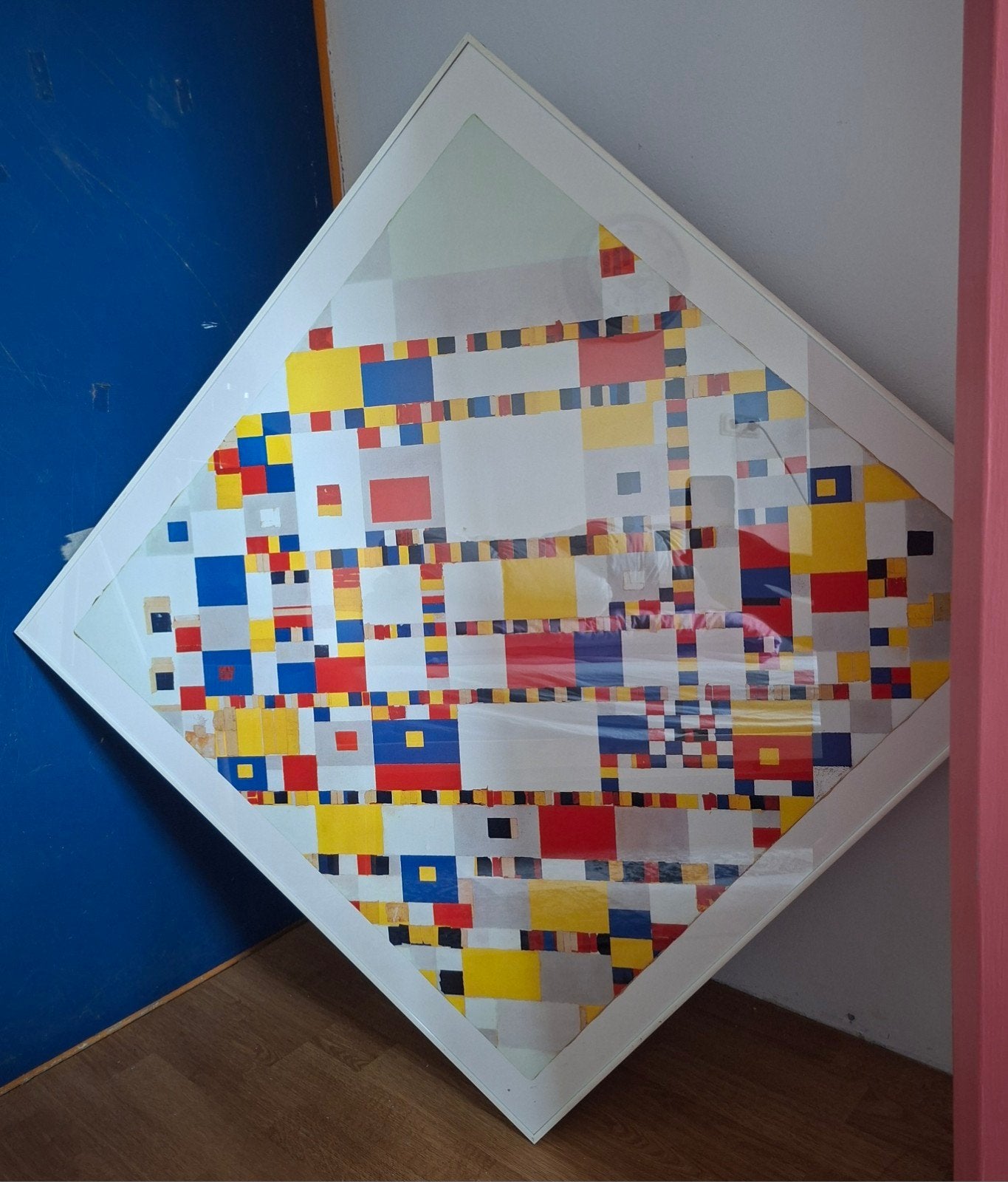 Zeefdruk van Piet Mondriaan - Victory Boogie Woogie, Ophalen