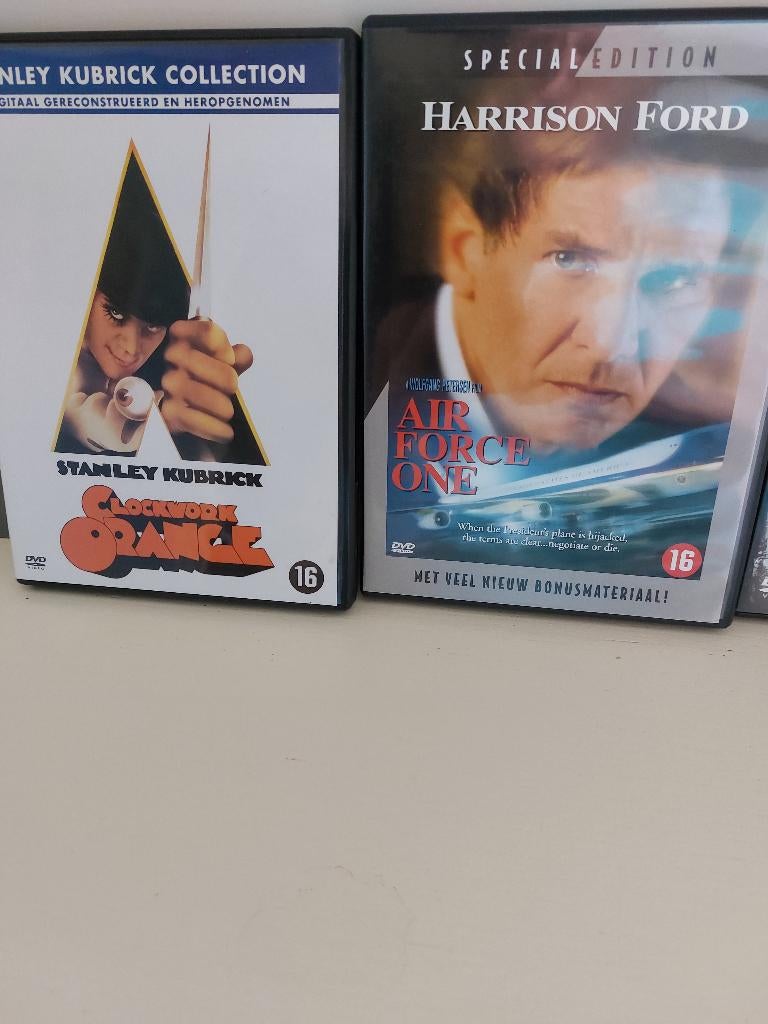 DVD Air Force One, Harrison Ford en Clockwork Orange, 16 jr., Vanaf 16 jaar, Ophalen of Verzenden, Zo goed als nieuw, Actie