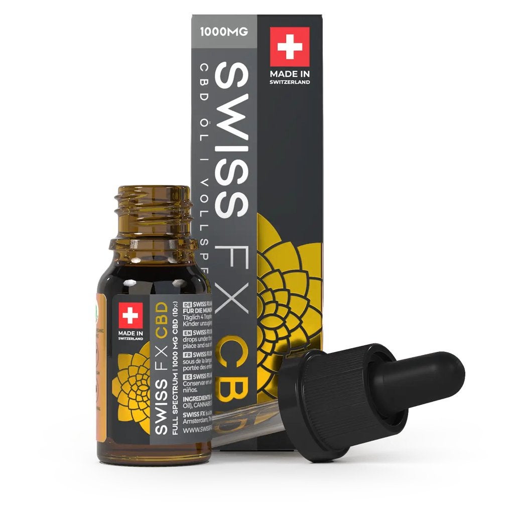 SWISS FX CBD Olie - 10ml fles met 10% CBD, Ophalen of Verzenden, Nieuw, Aroma