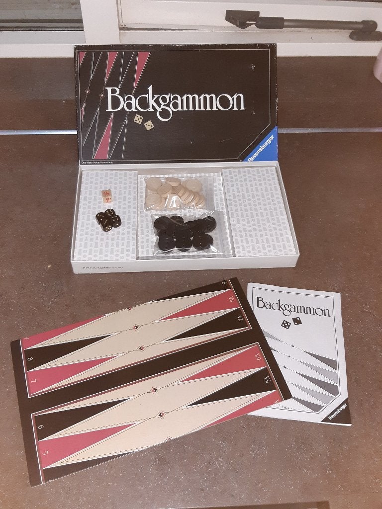 Backgammon 1982 uitmuntende staat, Ophalen of Verzenden