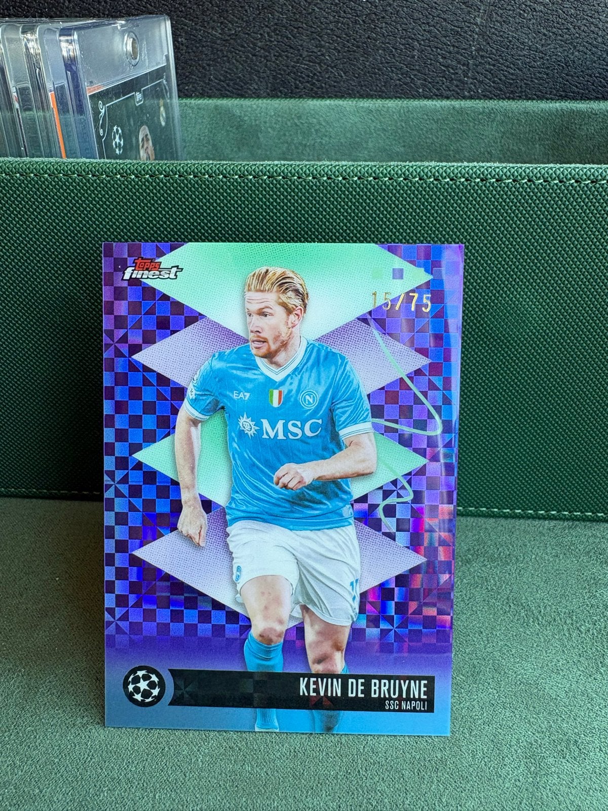 Kevin De Bruyne Topps Finest SSC Napoli Voetbalkaart /75, Ophalen of Verzenden, Zo goed als nieuw, Buitenlandse clubs, Spelerskaart