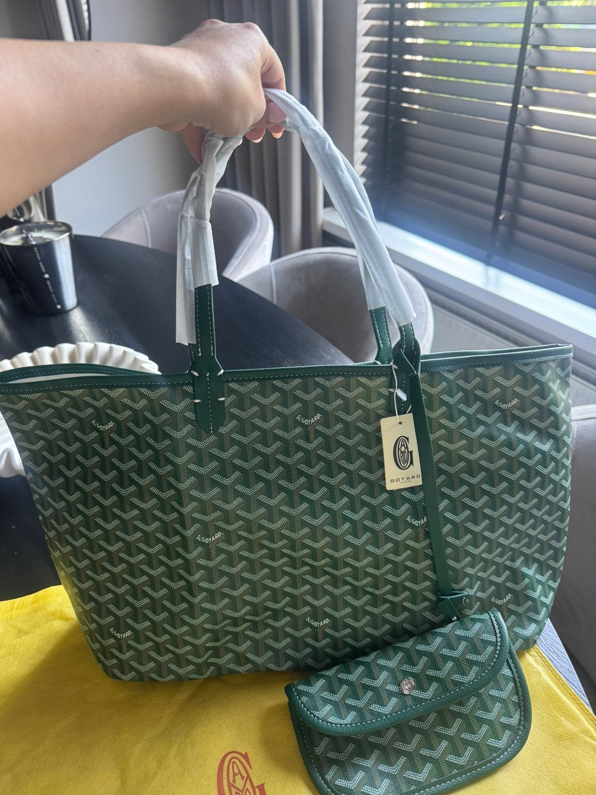 Goyard shopper groen, Sieraden, Tassen en Uiterlijk, Tassen | Damestassen, Ophalen of Verzenden, Nieuw, Groen, Shopper