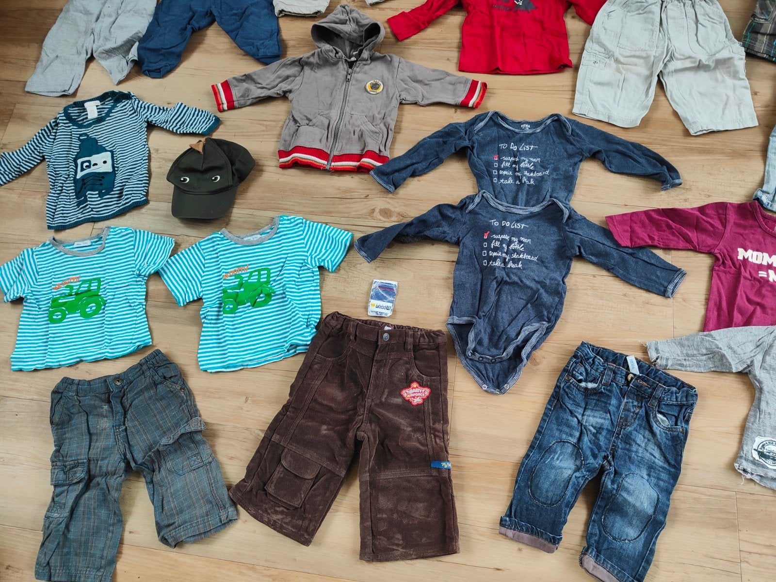 26-delig kledingpakket jongen maat 74 Hema H&M miniman jas, Ophalen of Verzenden, Gebruikt, Jongetje