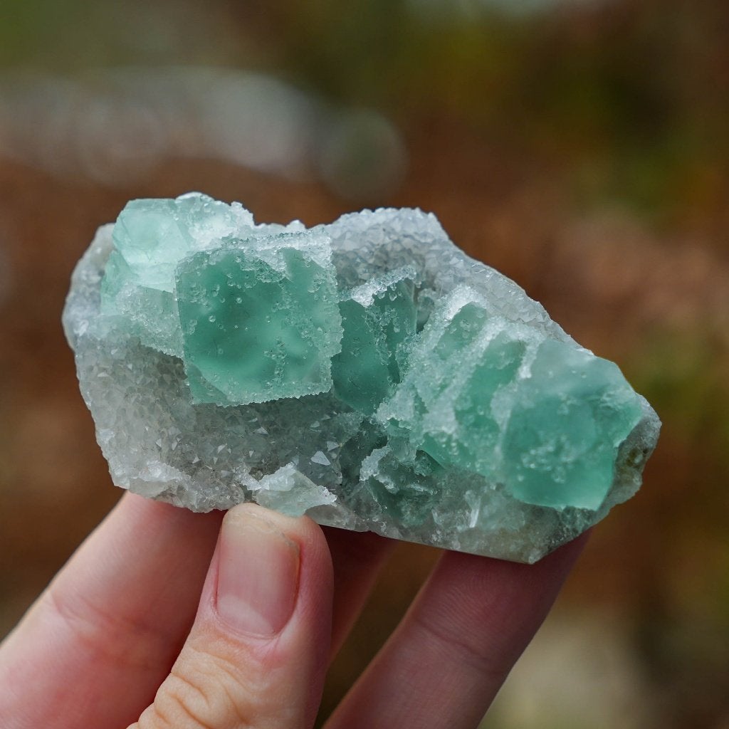 suiker fluoriet cluster #1, Ophalen of Verzenden, Mineraal